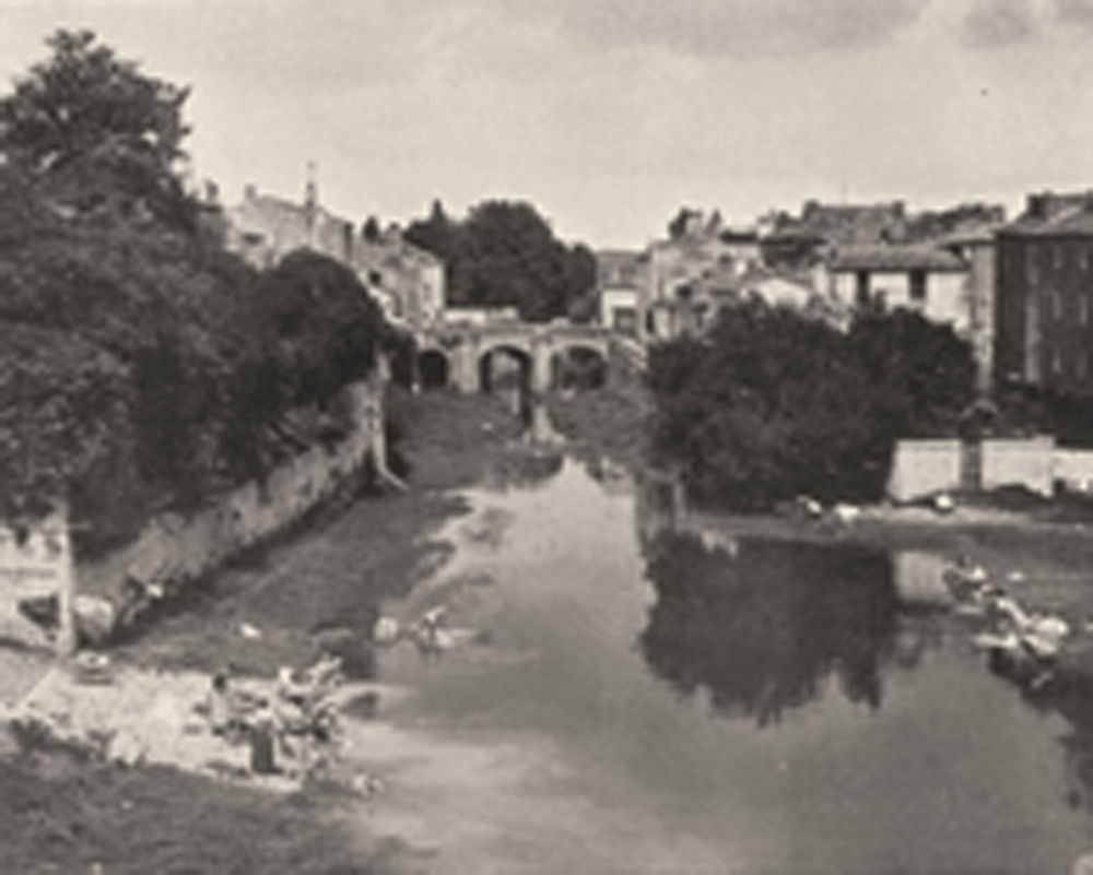 VENDÉE. Fontenay-le-Comte- Le pont des Sardines 1904 old antique print picture